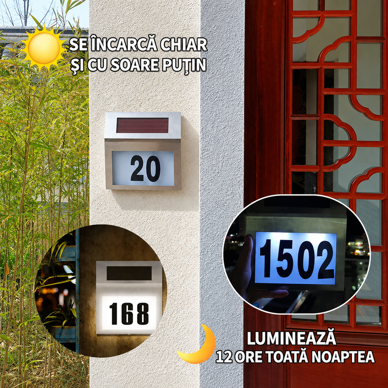 Număr Casă Premium Solar